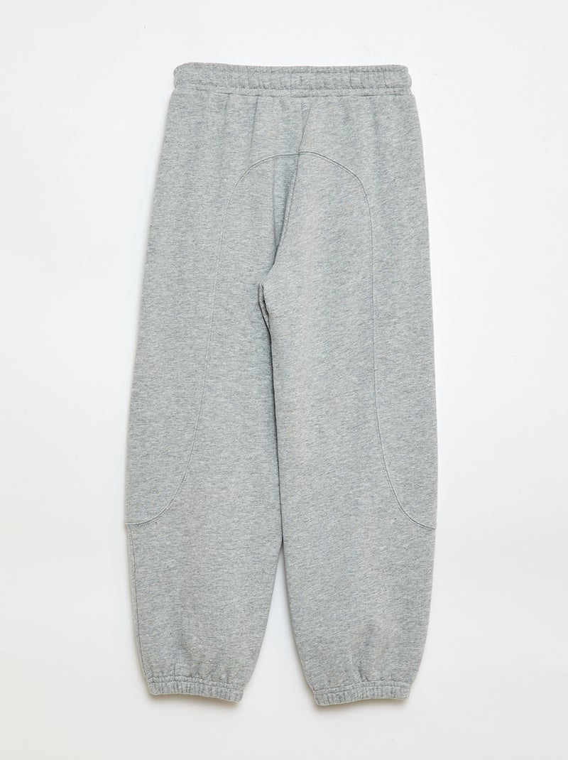 Pantalón de jogging deportivo en felpa ligera Beige - Kiabi