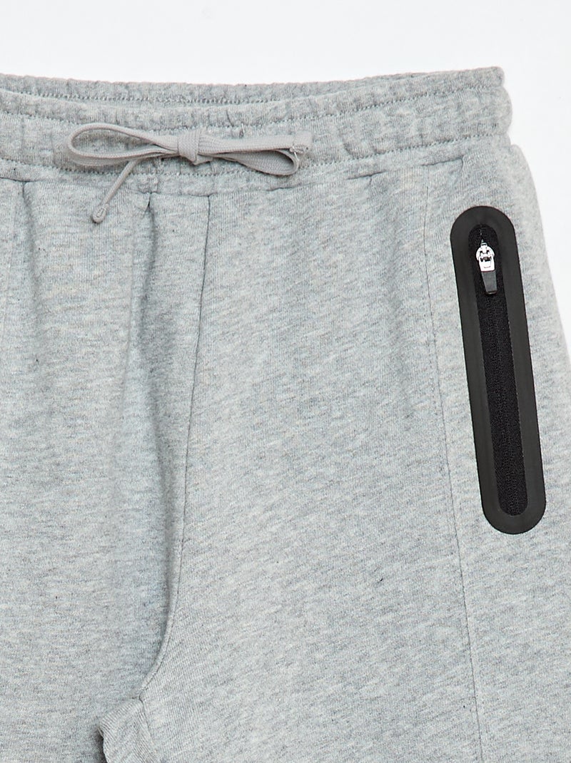 Pantalón de jogging deportivo en felpa ligera Beige - Kiabi