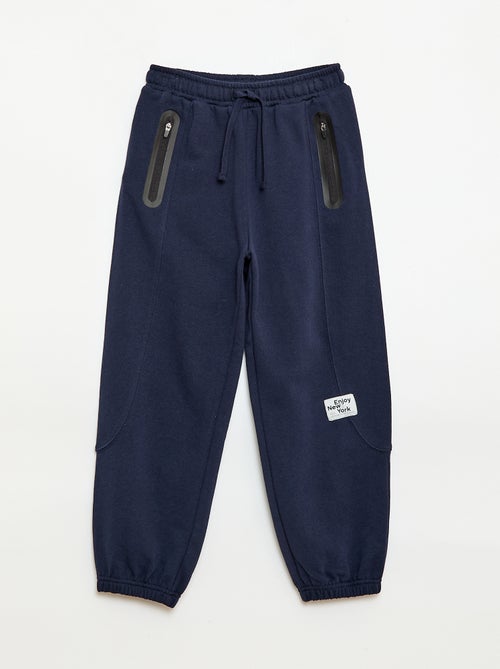 Pantalón de jogging deportivo en felpa ligera - Kiabi