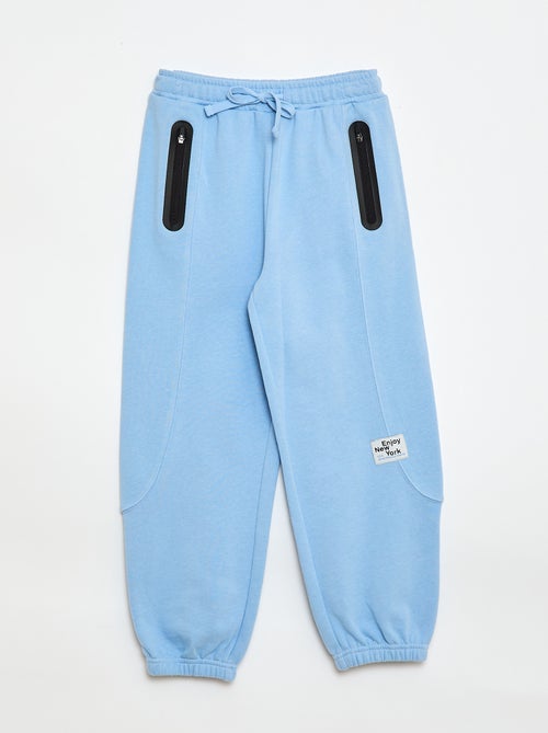Pantalón de jogging deportivo en felpa ligera - Kiabi