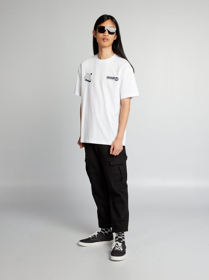 Pantalón de jogging efecto vaquero NEGRO - Kiabi