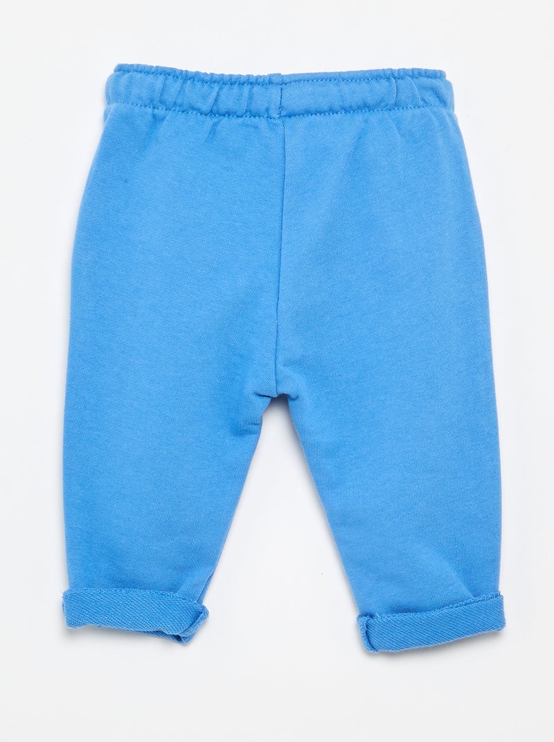 Pantalón de jogging en felpa Azul - Kiabi
