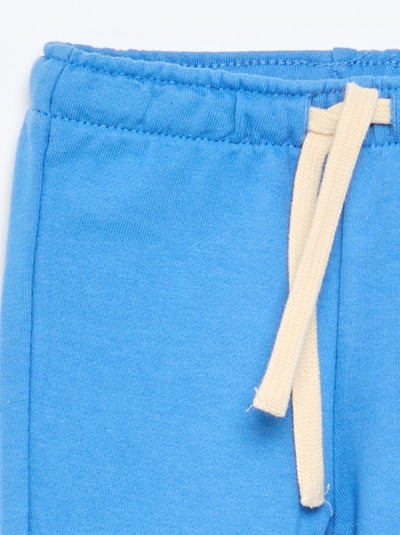 Pantalón de jogging en felpa Azul - Kiabi