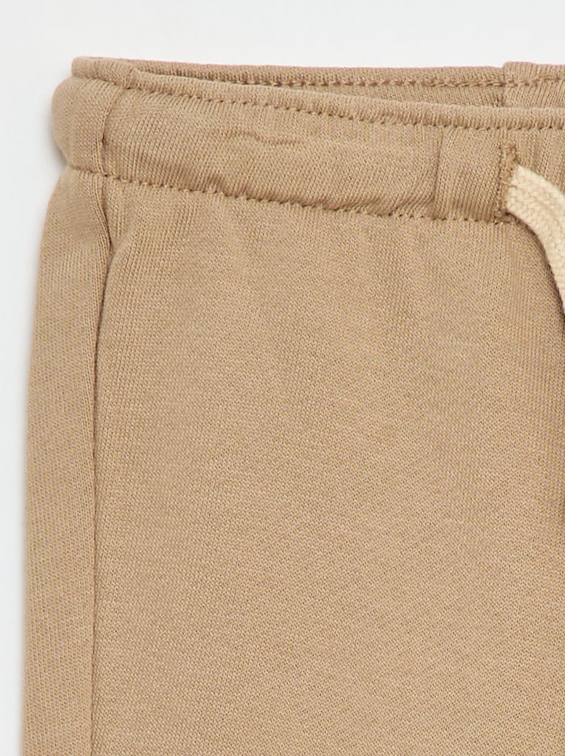 Pantalón de jogging en felpa Beige - Kiabi
