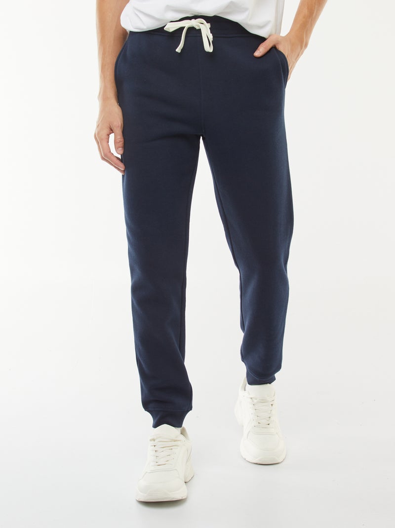 Pantalón de jogging en felpa cálida Azul - Kiabi