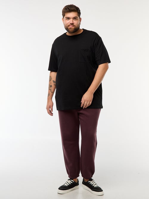 Pantalón de jogging en felpa cálida con bolsillos - Kiabi