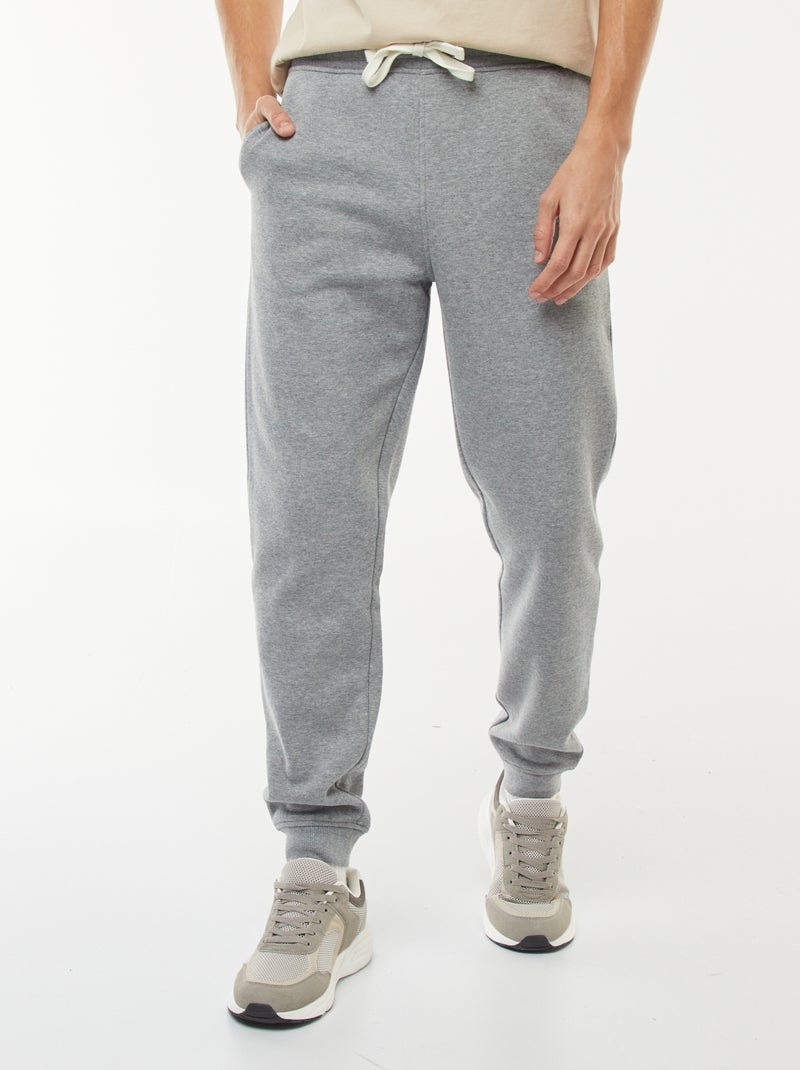 Pantalón de jogging en felpa cálida Gris - Kiabi