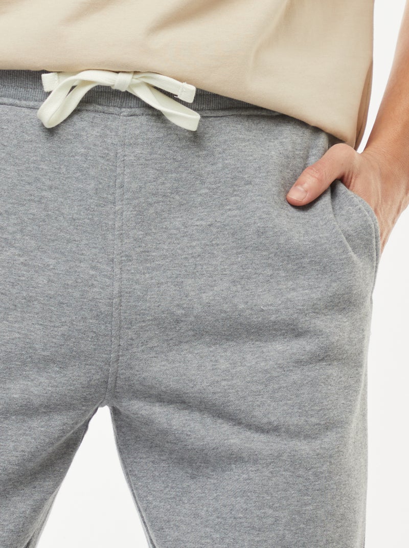 Pantalón de jogging en felpa cálida Gris - Kiabi