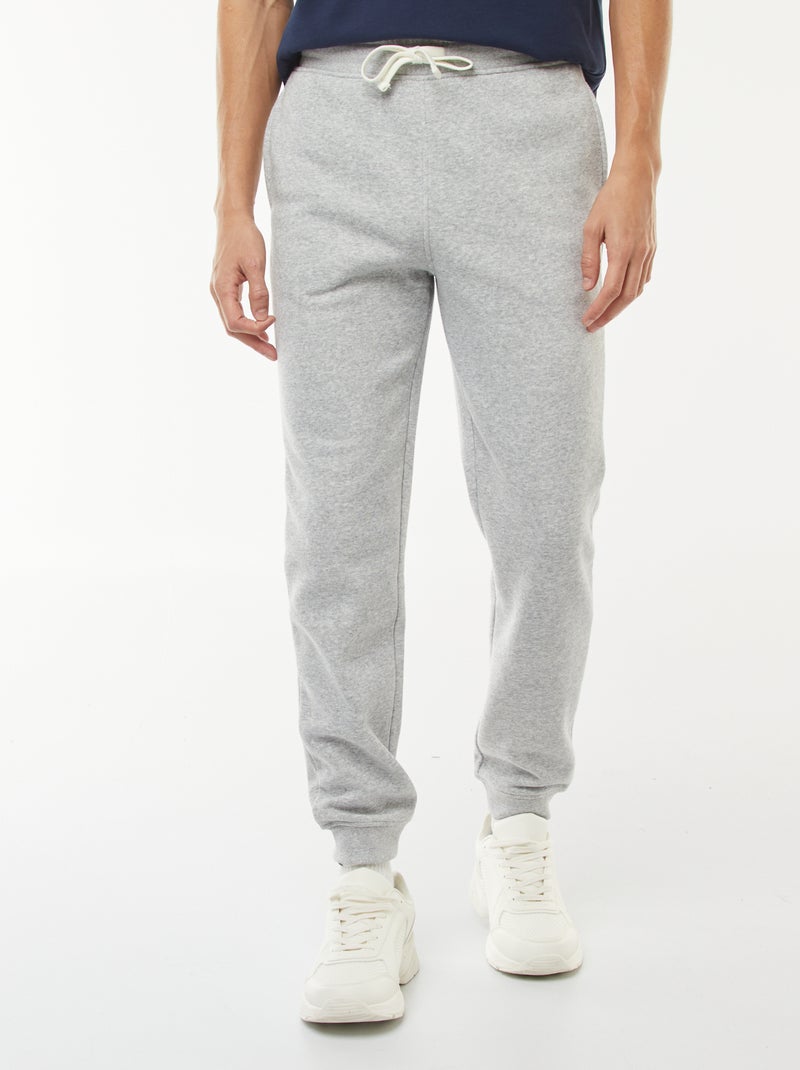 Pantalón de jogging en felpa cálida Gris - Kiabi