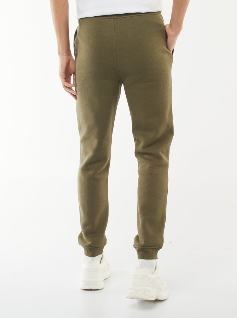 Pantalón de jogging en felpa cálida Kaki - Kiabi