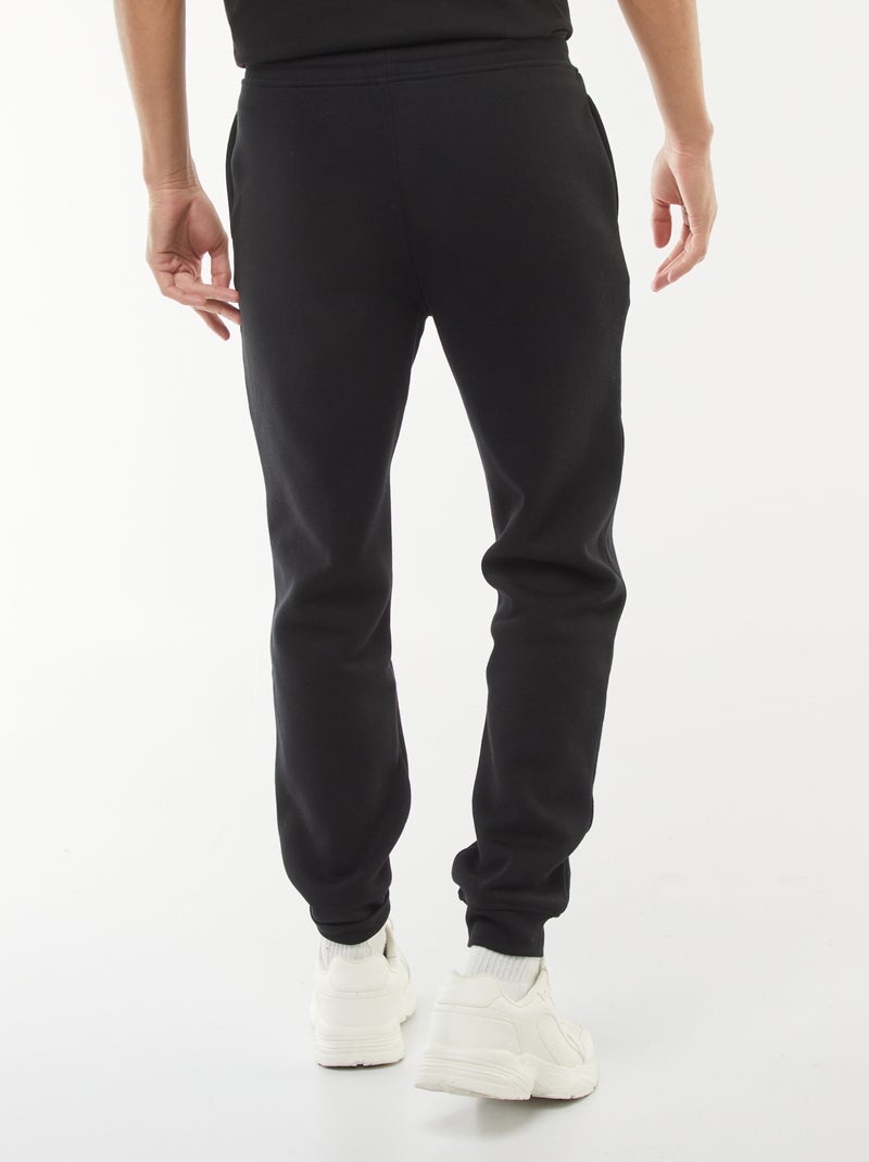 Pantalón de jogging en felpa cálida negro - Kiabi