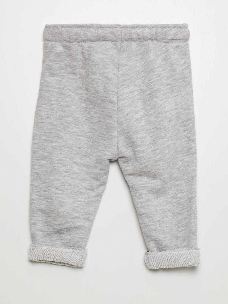 Pantalón de jogging en felpa francesa GRIS - Kiabi