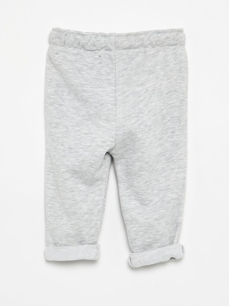 Pantalón de jogging en felpa Gris - Kiabi