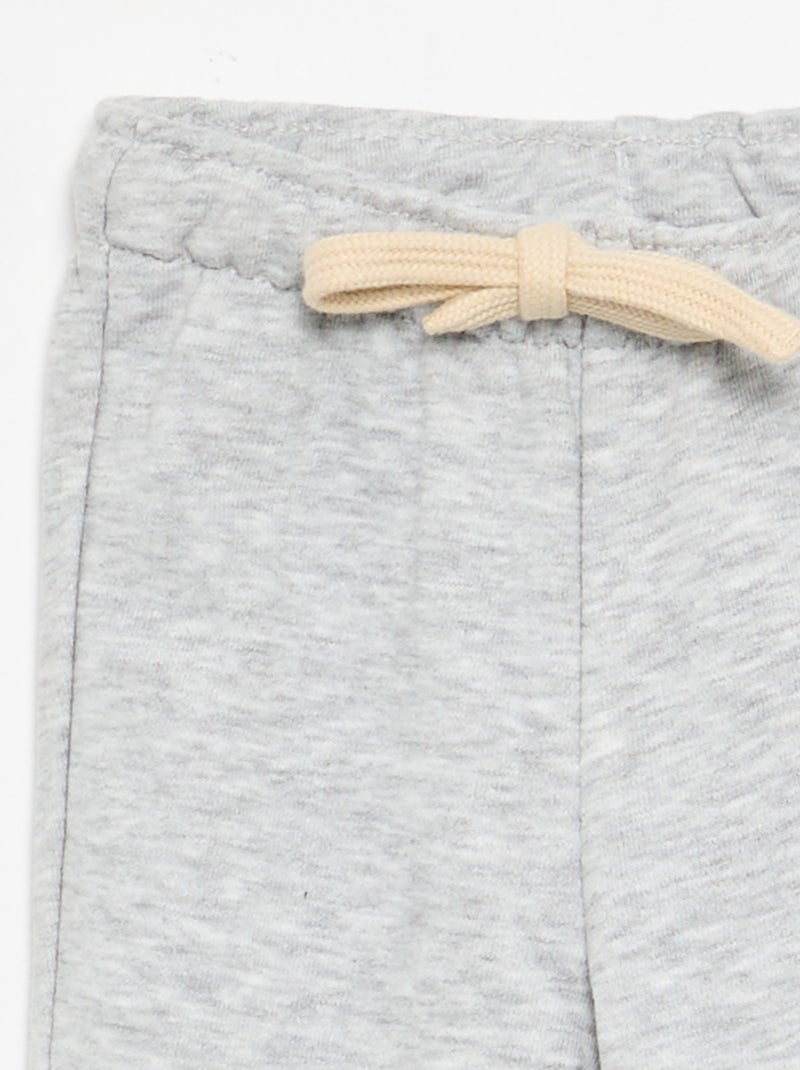 Pantalón de jogging en felpa Gris - Kiabi