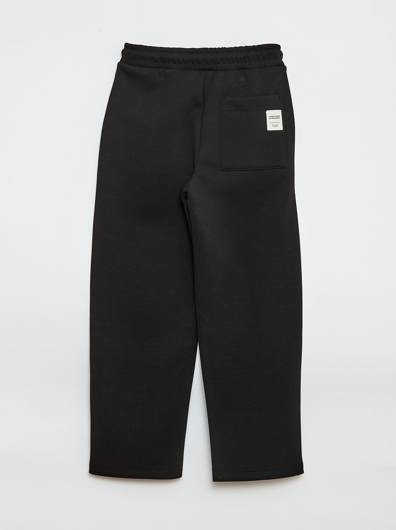 Pantalón de jogging en felpa Negro - Kiabi