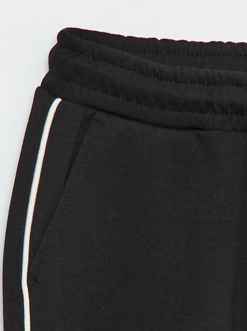 Pantalón de jogging en felpa Negro - Kiabi