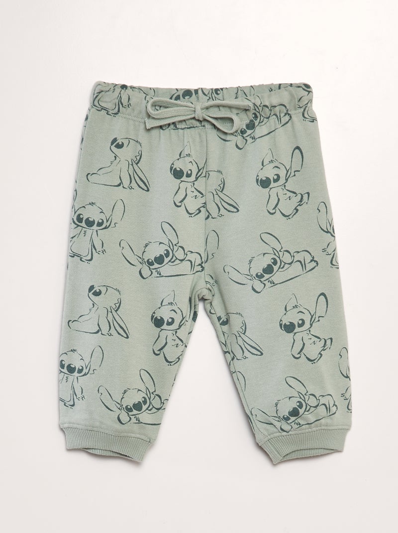Pantalón de jogging estampado 'Disney' 'Stitch' VERDE - Kiabi