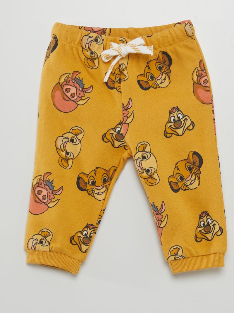 Pantalón de jogging estampado 'Simba' AMARILLO - Kiabi