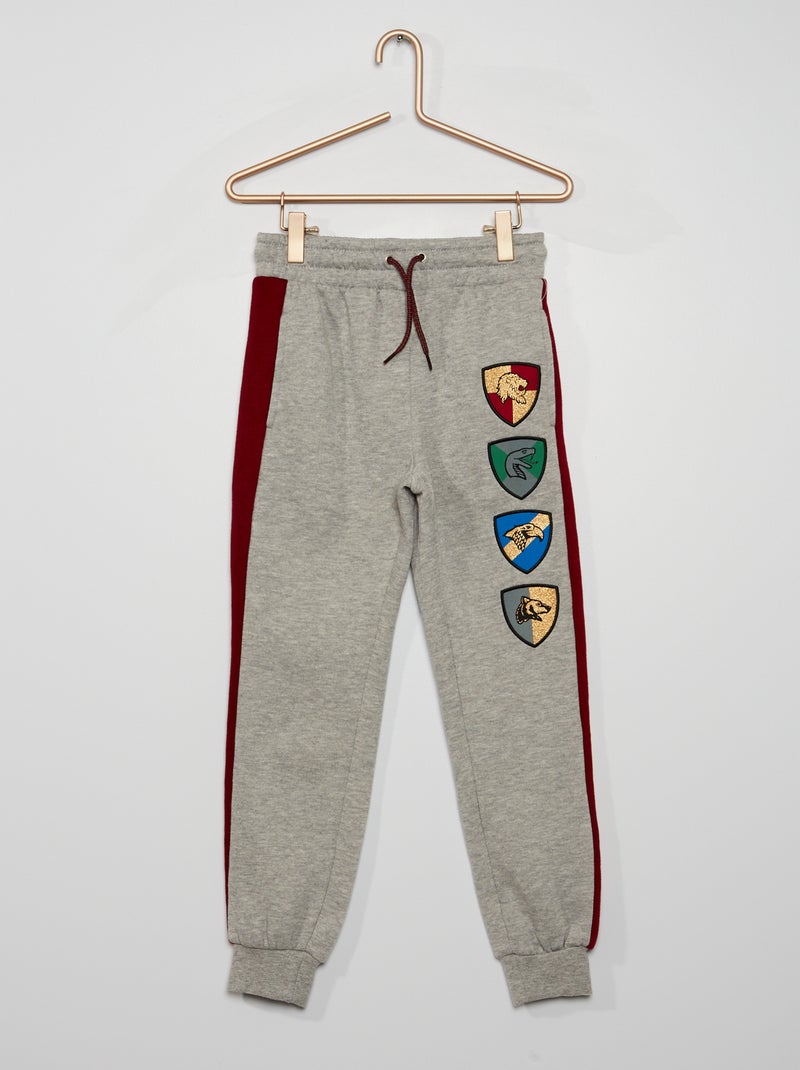 Pantalón de jogging 'Harry Potter' gris chiné - Kiabi