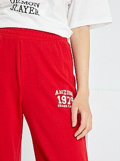 Pantalones jogger de ni a rojo Kiabi