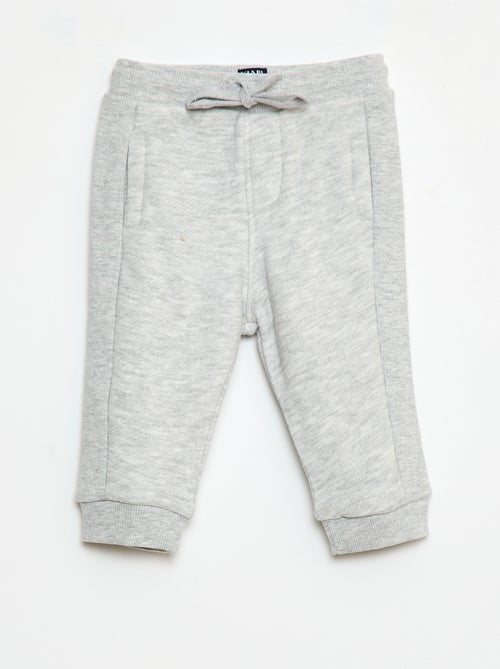 Pantalón de jogging jaspeado en felpa francesa - Kiabi