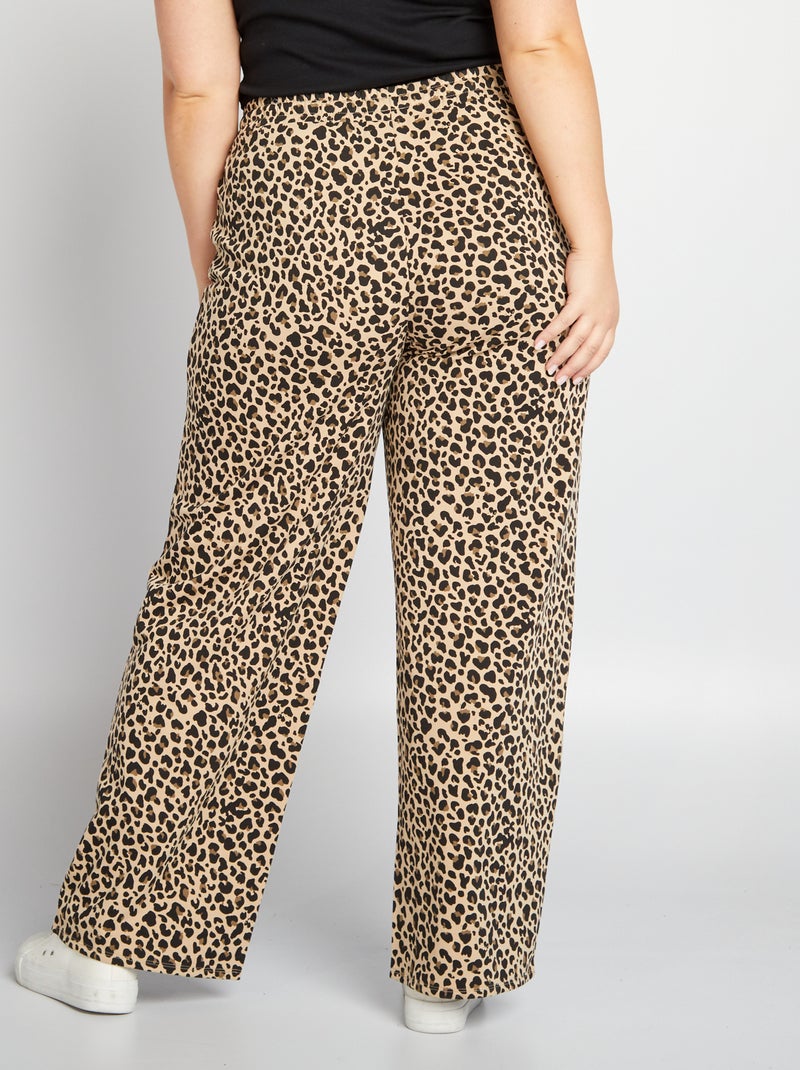 Pantalón de jogging 'leopardo' BEIGE - Kiabi
