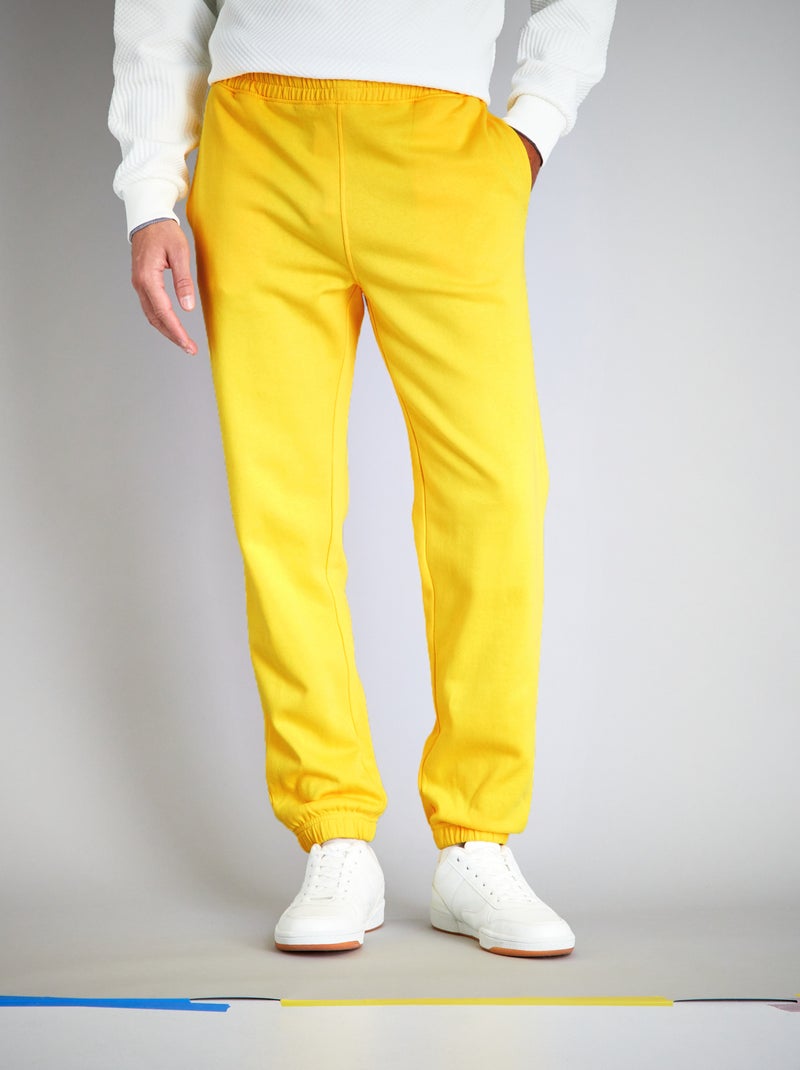 Pantalón de jogging liso AMARILLO - Kiabi