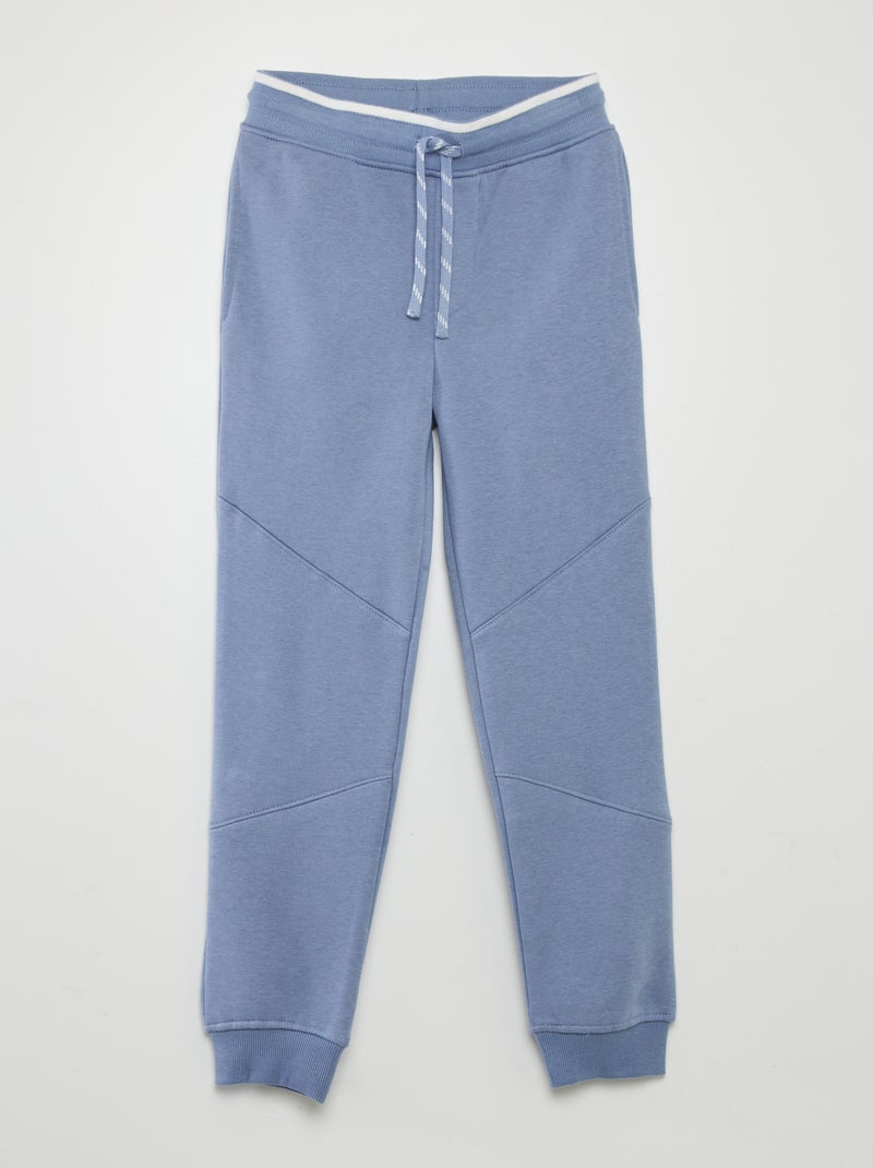 Pantalón de jogging liso AZUL - Kiabi