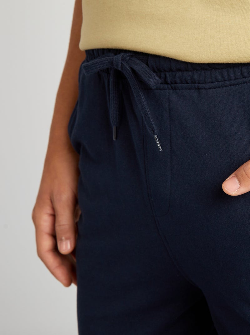 Pantalón de jogging liso azul - Kiabi