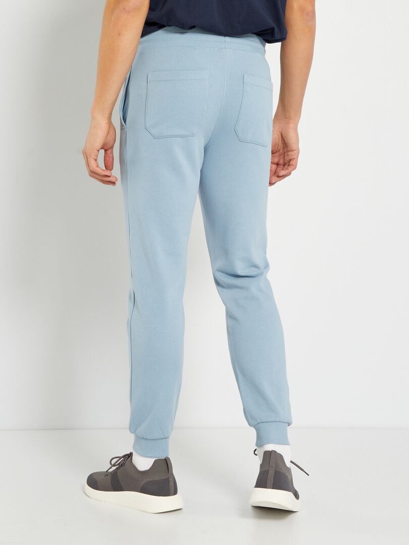 Pantalón de jogging liso azul denim - Kiabi