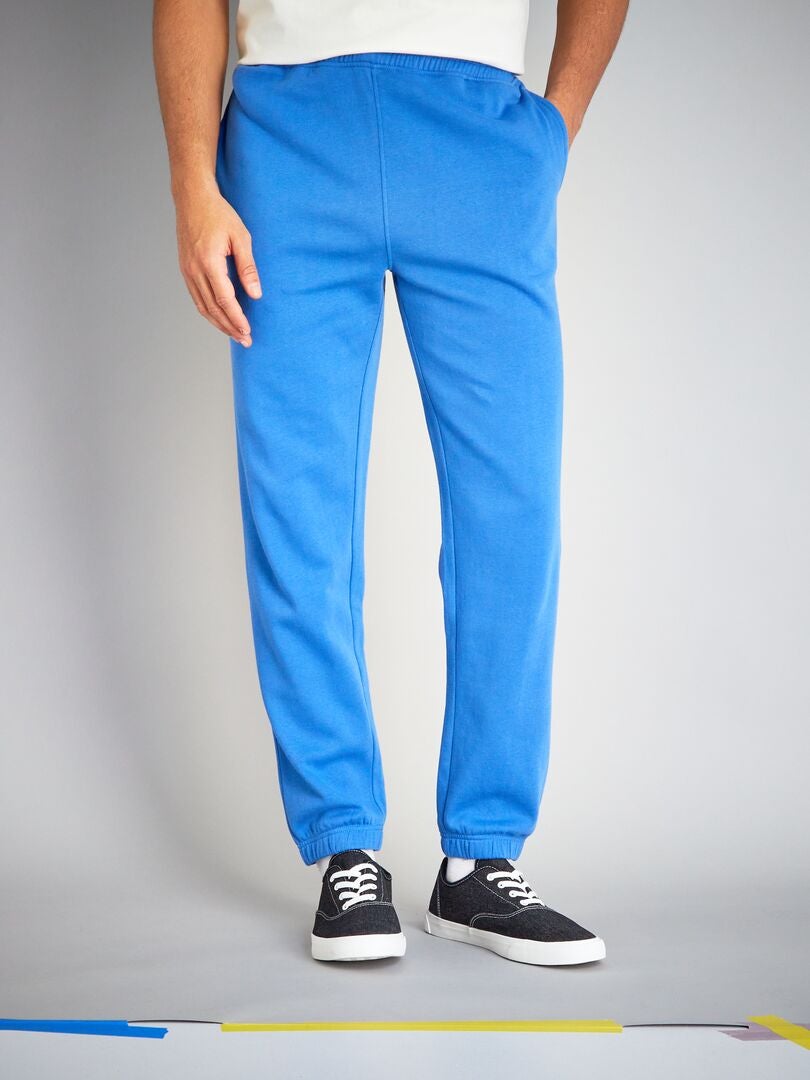 perrito Descripción Microordenador Pantalón de jogging liso - azul zafiro - Kiabi - 15.00€