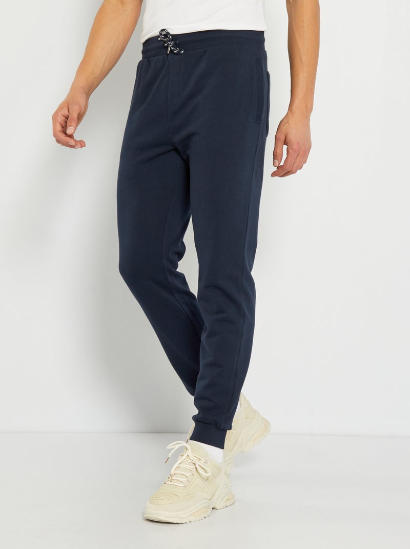 Pantalón de jogging liso AZUL - Kiabi