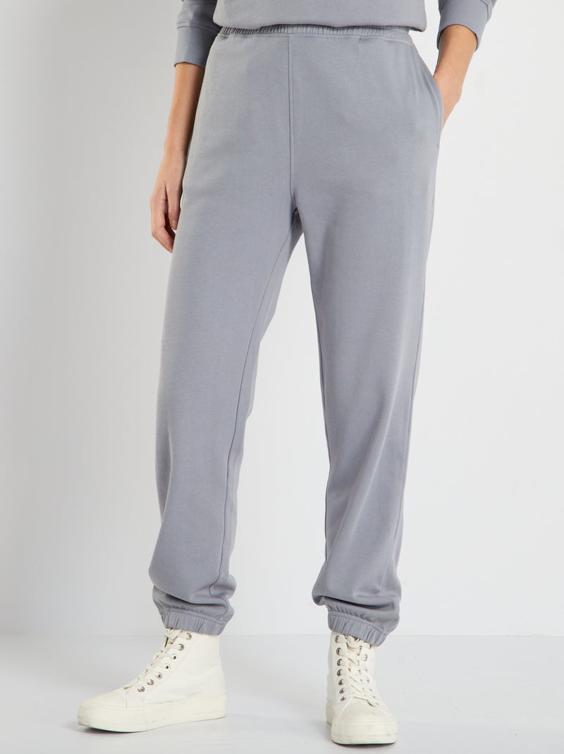 Pantalón de jogging liso AZUL - Kiabi