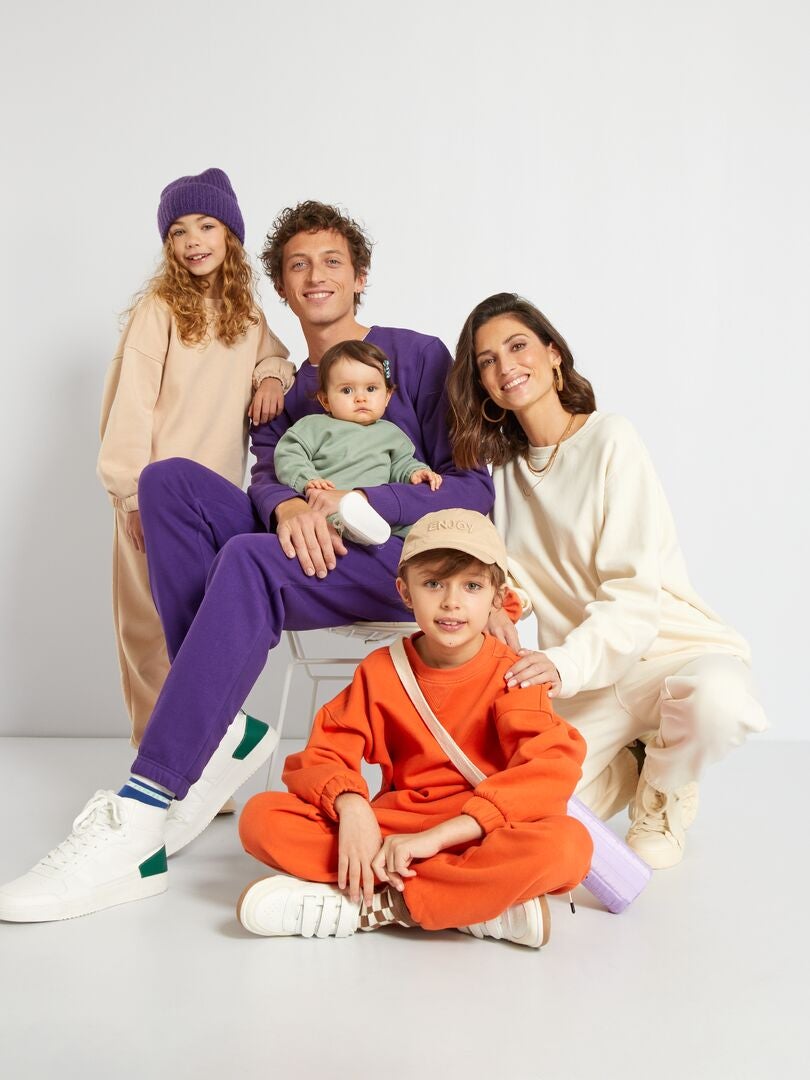 Pantalón de jogging liso BLANCO - Kiabi