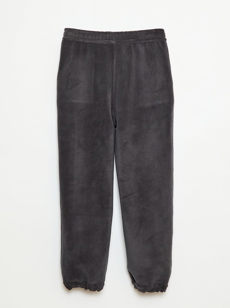 Pantalón de jogging liso con 2 bolsillos Negro - Kiabi