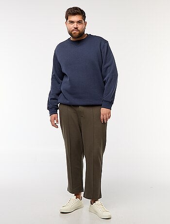 Pantalón de chándal liso de punto piqué