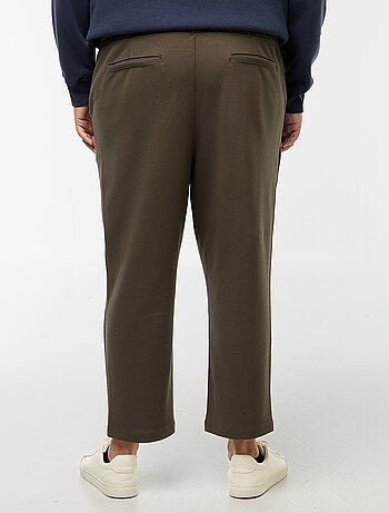 Pantalón de chándal liso de punto piqué