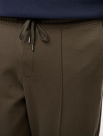 Pantalón de chándal liso de punto piqué