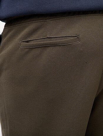 Pantalón de chándal liso de punto piqué