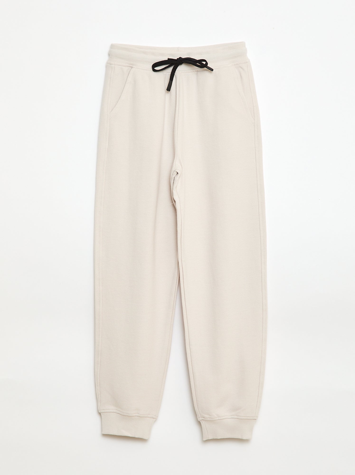 Pantalón de jogging liso en felpa ligera