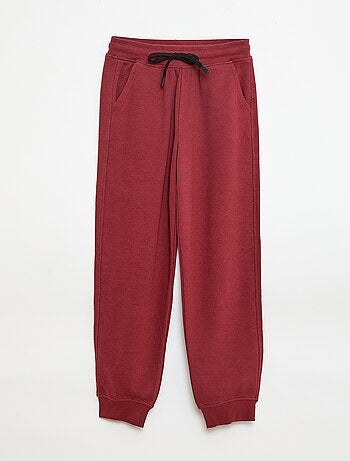Pantalón de chándal liso de felpa ligera
