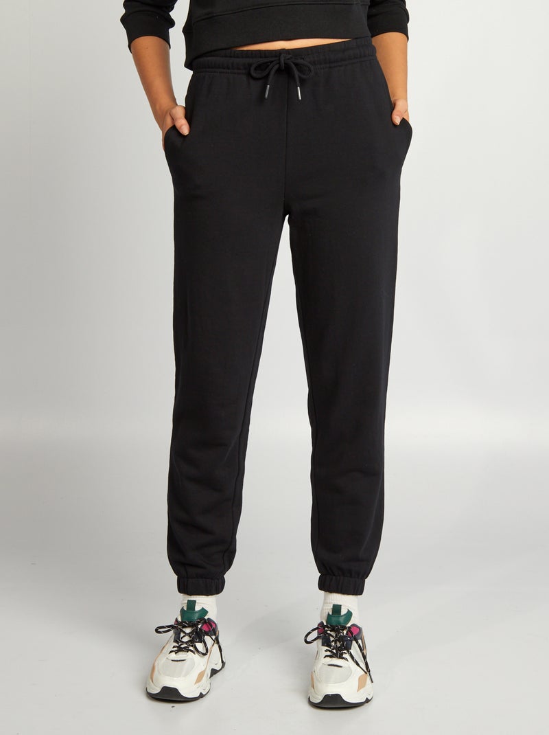 Pantalón de jogging liso fino NEGRO - Kiabi
