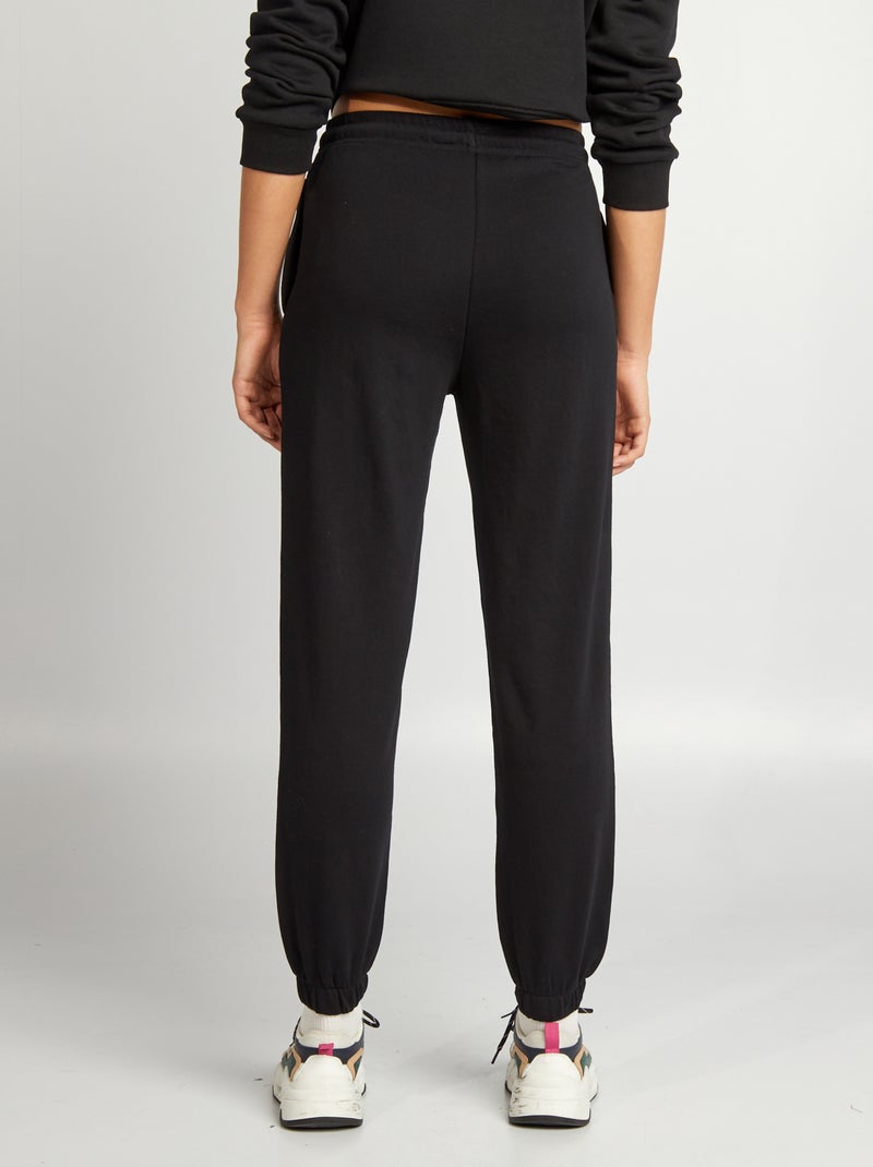 Pantalón de jogging liso fino NEGRO - Kiabi