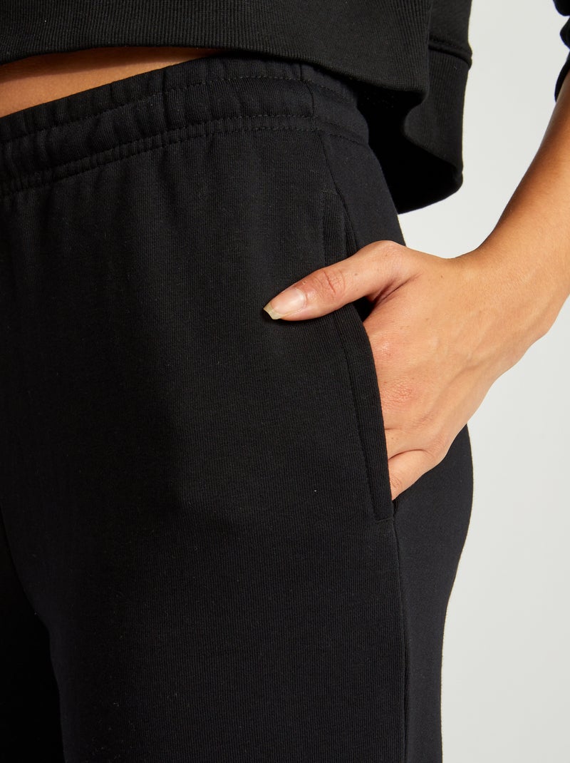 Pantalón de jogging liso fino NEGRO - Kiabi