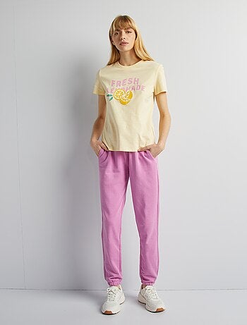 Pantalón de jogging liso fino