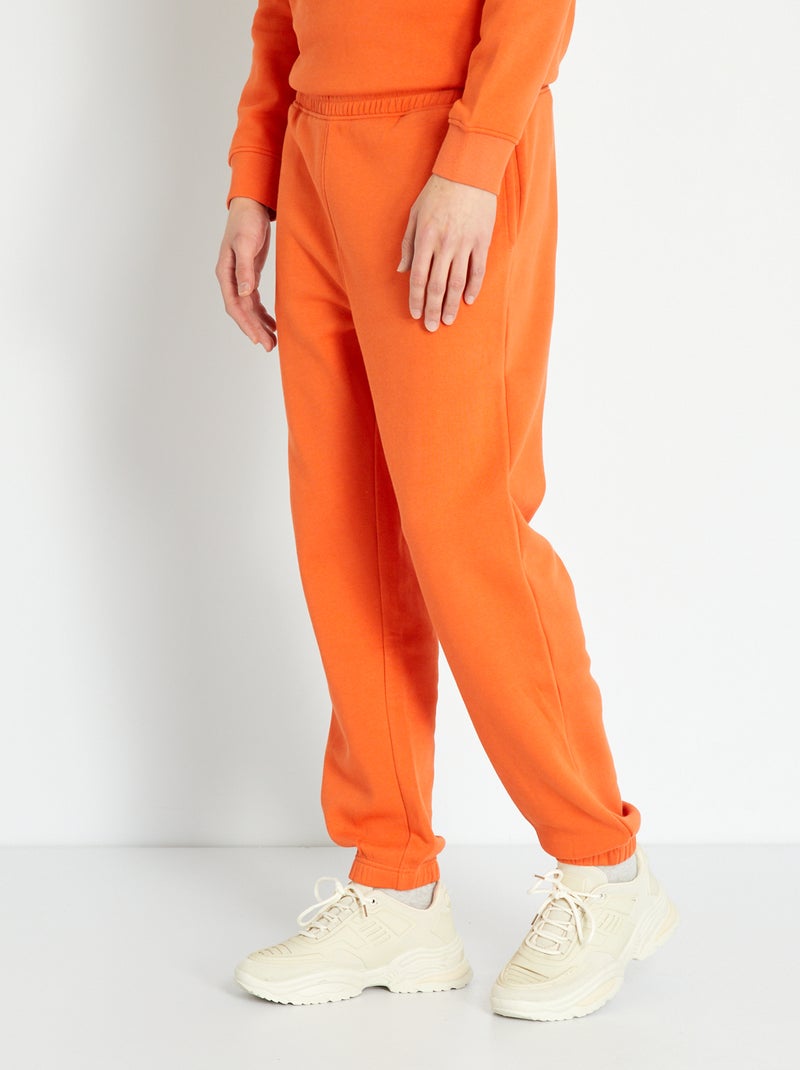 Pantalón de jogging liso NARANJA - Kiabi