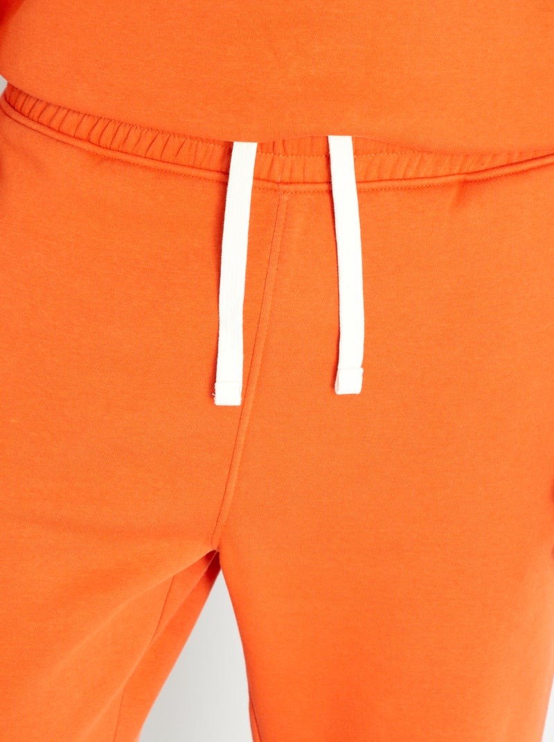 Pantalón de jogging liso NARANJA - Kiabi