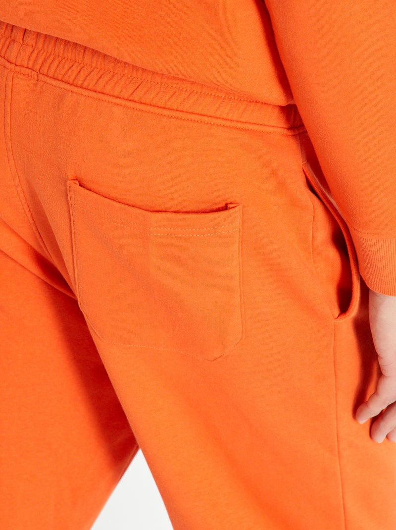 Pantalón de jogging liso NARANJA - Kiabi
