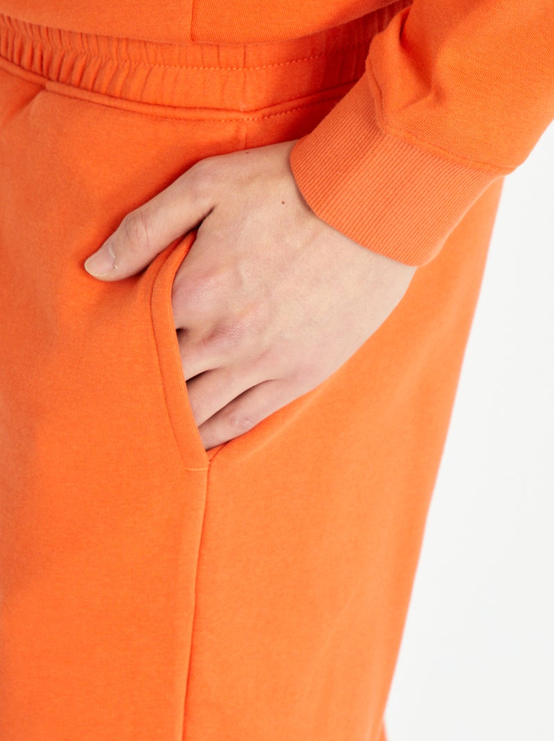 Pantalón de jogging liso NARANJA - Kiabi