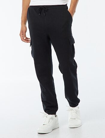 Pantalón de jogging multibolsillos en felpa ligera